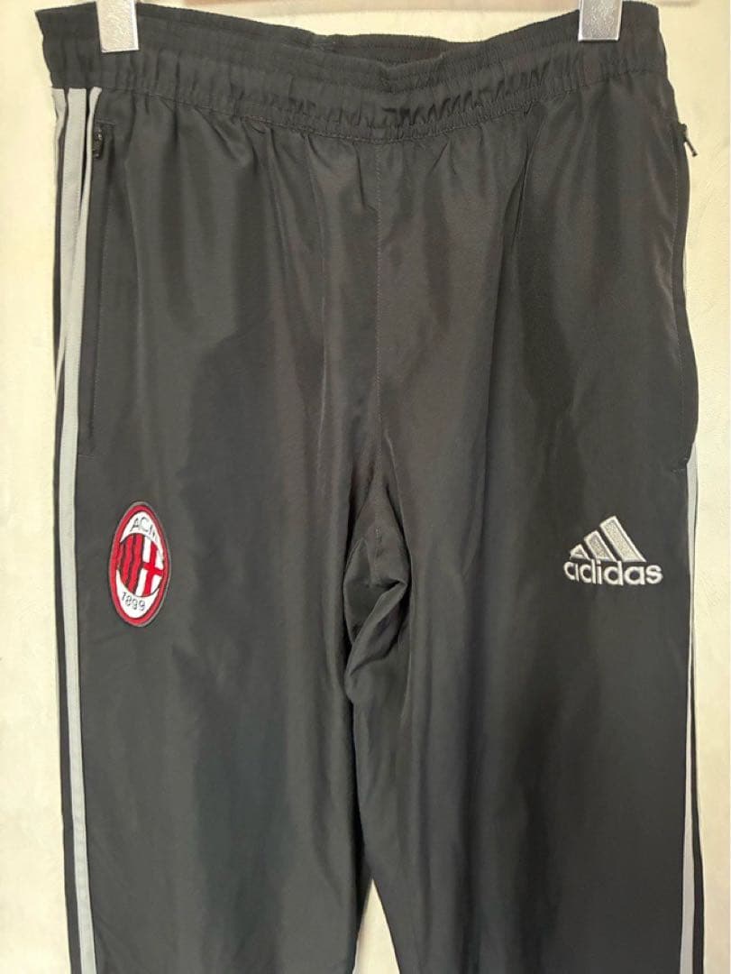 ACミラン adidas アディダス セットアップ Mサイズ ブラック メッシュ
