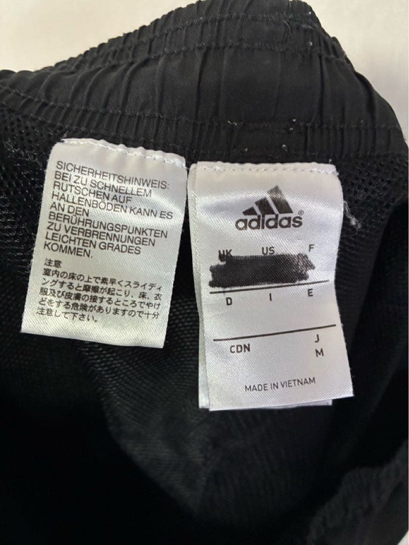 ACミラン adidas アディダス セットアップ Mサイズ ブラック メッシュ