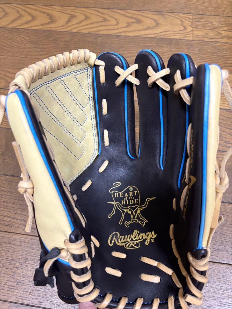 Rawlings Vシリーズ 軟式、ソフトボール兼用グローブ 黒/ベージュ