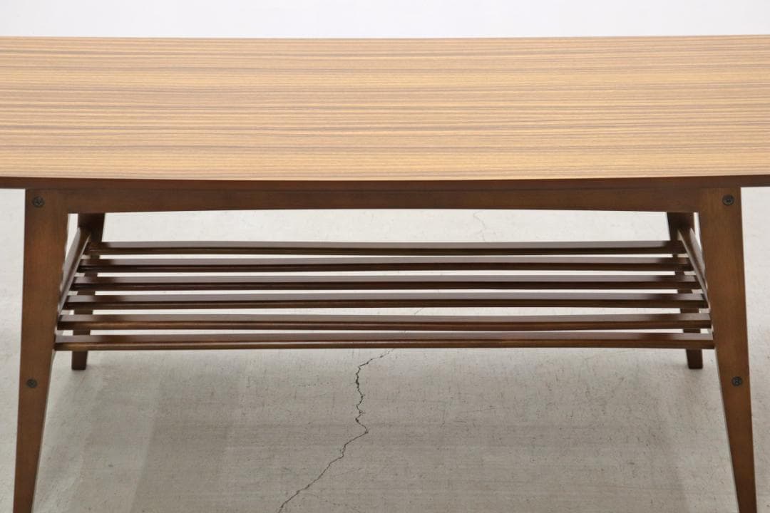 カリモク60 リビングテーブル 大 センターテーブル レトロ ウォールナット