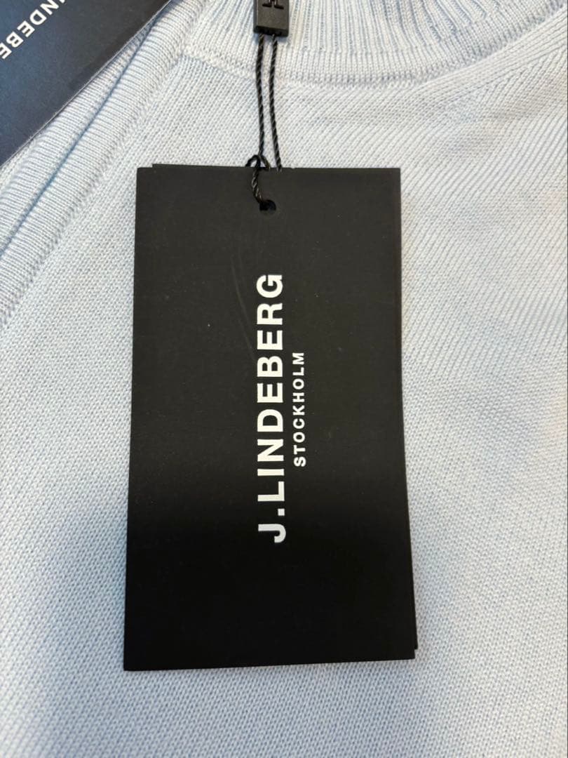 ★新品 J.LINDEBERG ゴルフセーター モックネック ハーフジップアップ