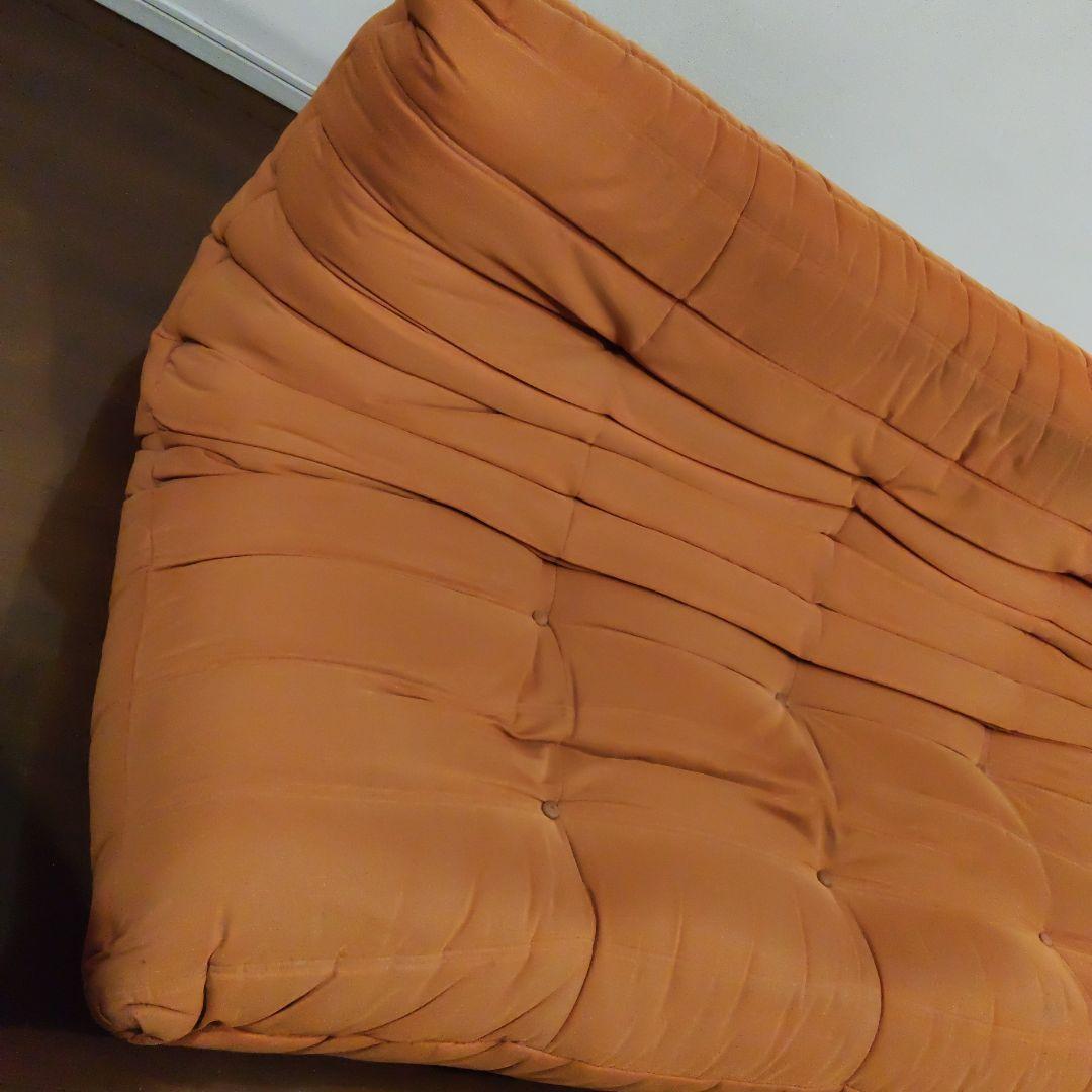 リーン・ロゼ トーゴ 3人掛け　オレンジ