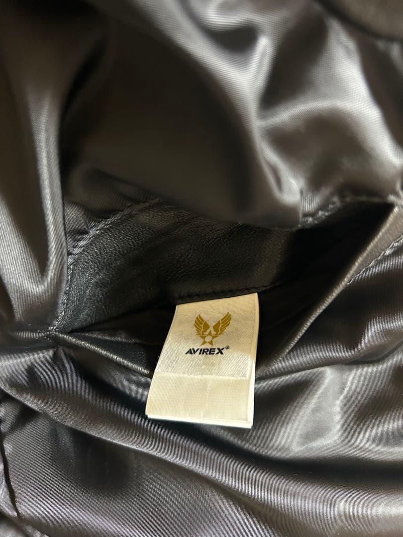 AVIREX メンズ ラムスキン B-3 ダウンジャケット サイズ