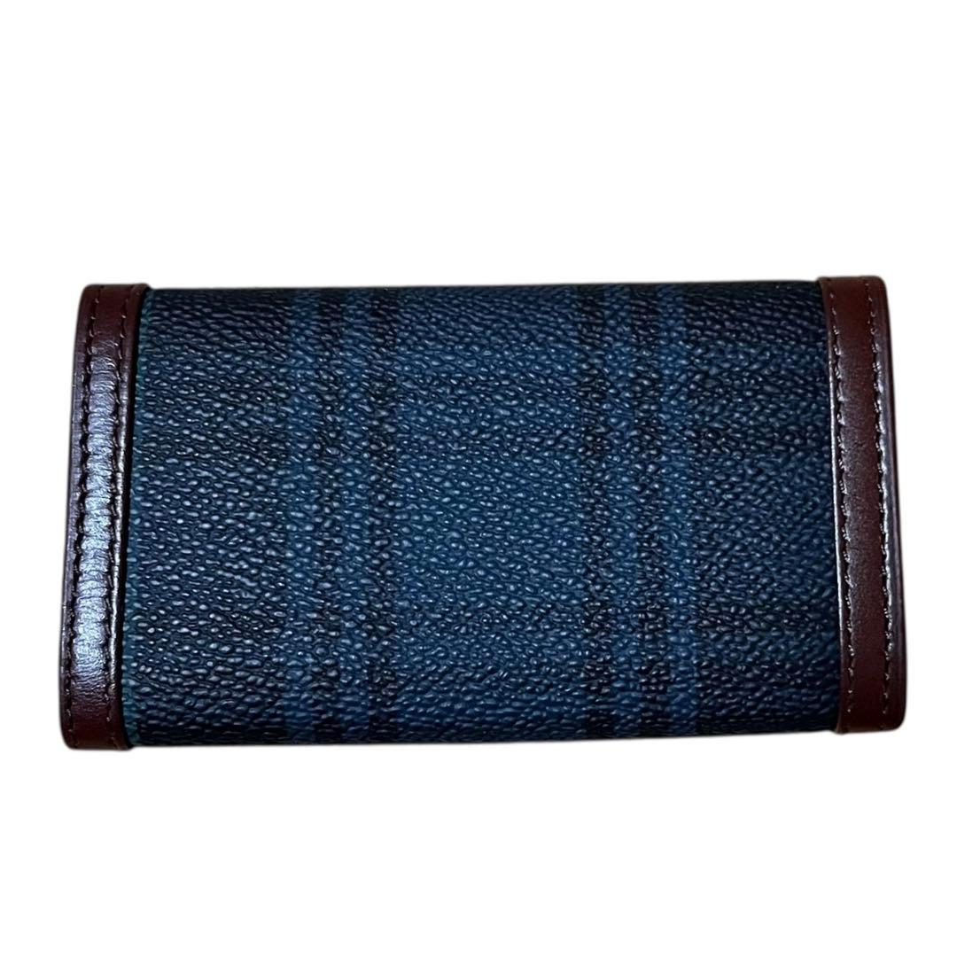 未使用✨ポロラルフローレン　6連キーケース　箱入り　チェック　レザー