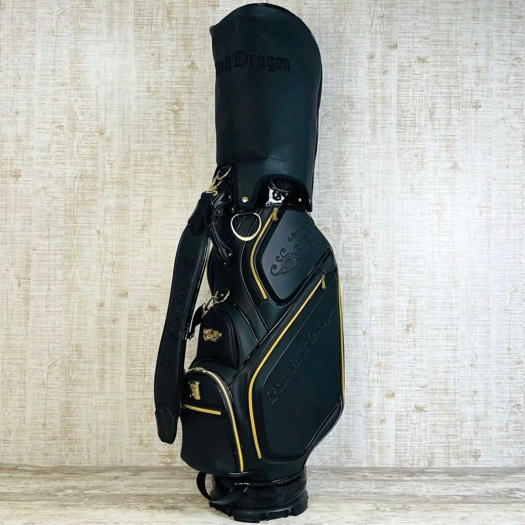 【高級】ダンスウィズドラゴン　MAT FAKE LEATHERキャディバッグ