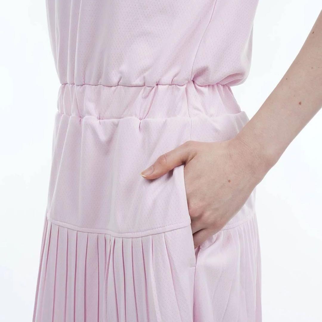 Callaway キャロウェイ クローズドメッシュワンピース ピンク