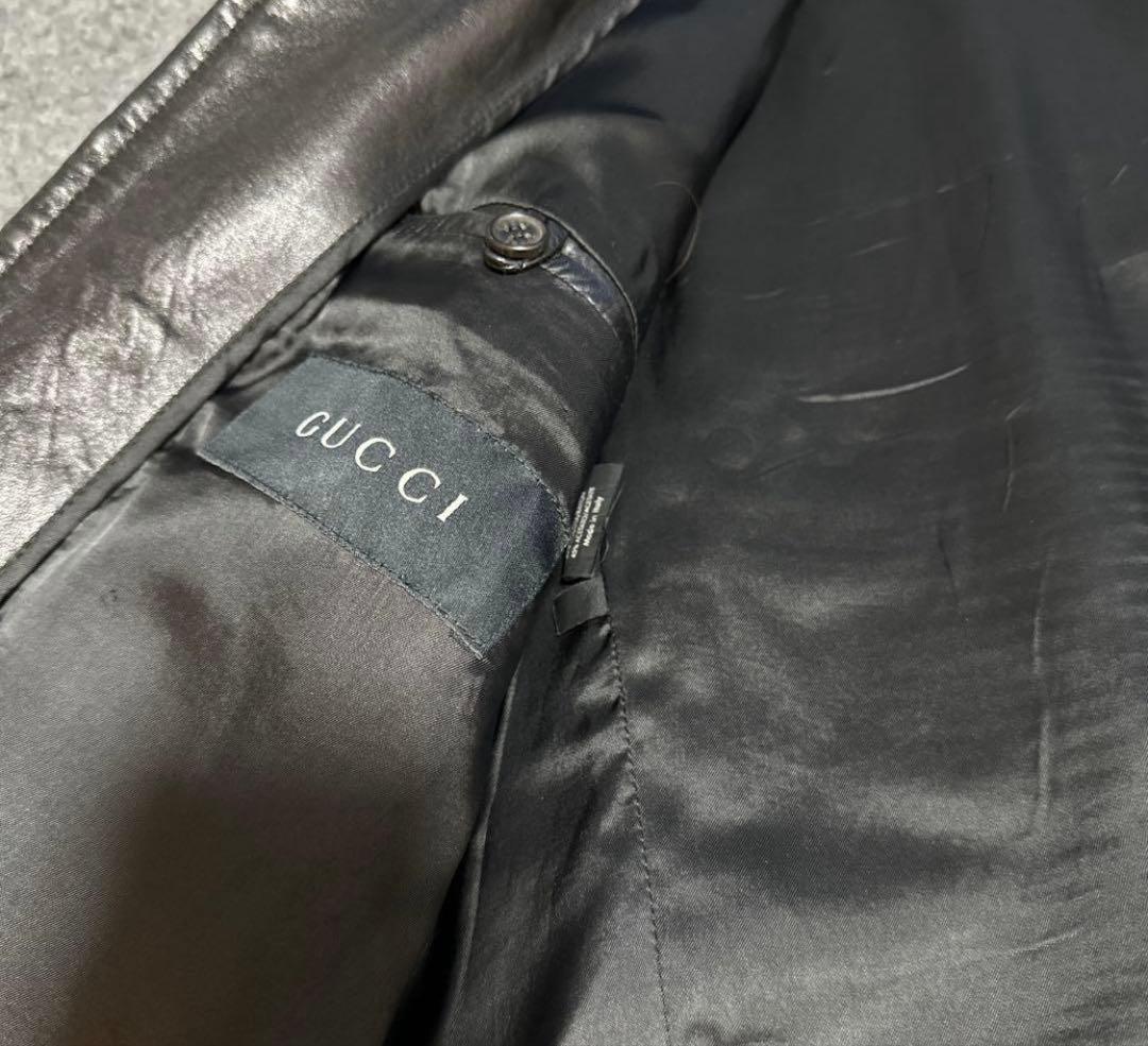 GUCCI レザージャケット　ライダース　本革