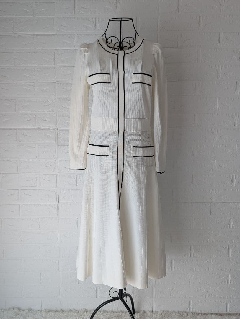 美品✨️ CELFORD セルフォード マーメイドニットワンピース M ホワイト