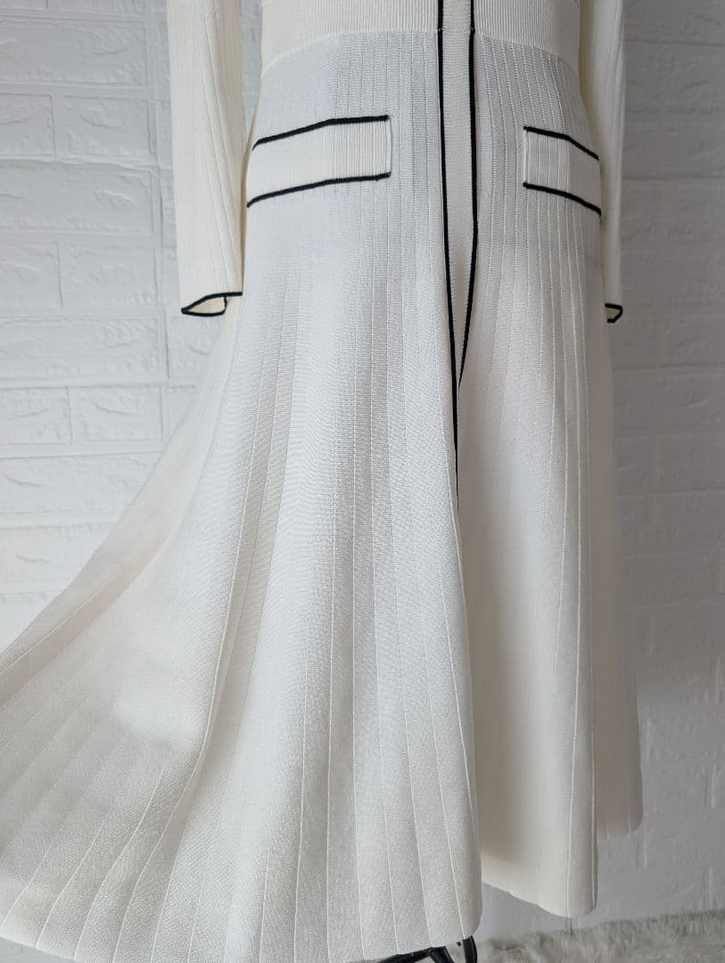 美品✨️ CELFORD セルフォード マーメイドニットワンピース M ホワイト