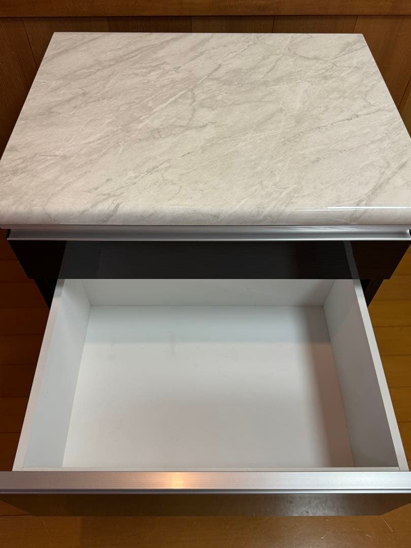 キッチン　サイドボード　カウンター 引き出し3段