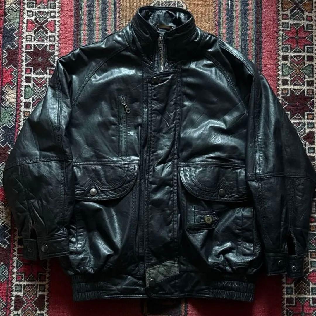 断捨離中　80s-90s レザージャケット
