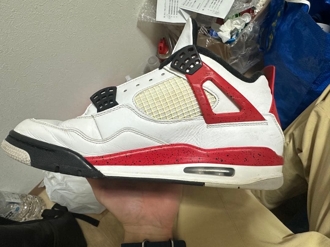 Air Jordan 4 ホワイト/レッド/ブラック