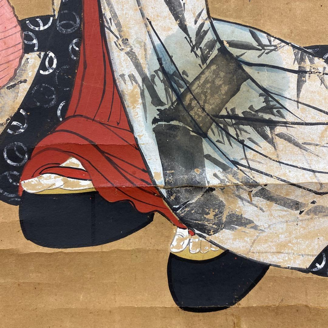 掛け軸 美人画 浮世絵 年中掛け 古画