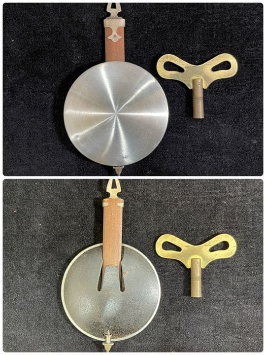 s44サ　柱時計　ゼンマイ式　振り子時計　meiji　明治時計