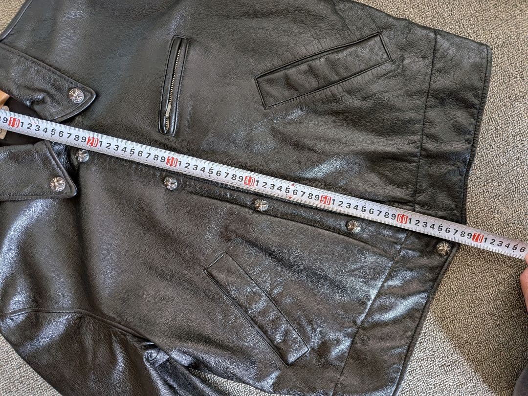 し*ん様 ポールスミスレザージャケット　革ジャン　クロスコンチョカスタム