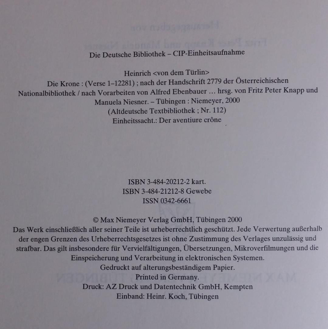 ドイツ/古本 Die Krone Verse 1-12281 ペーパーバック