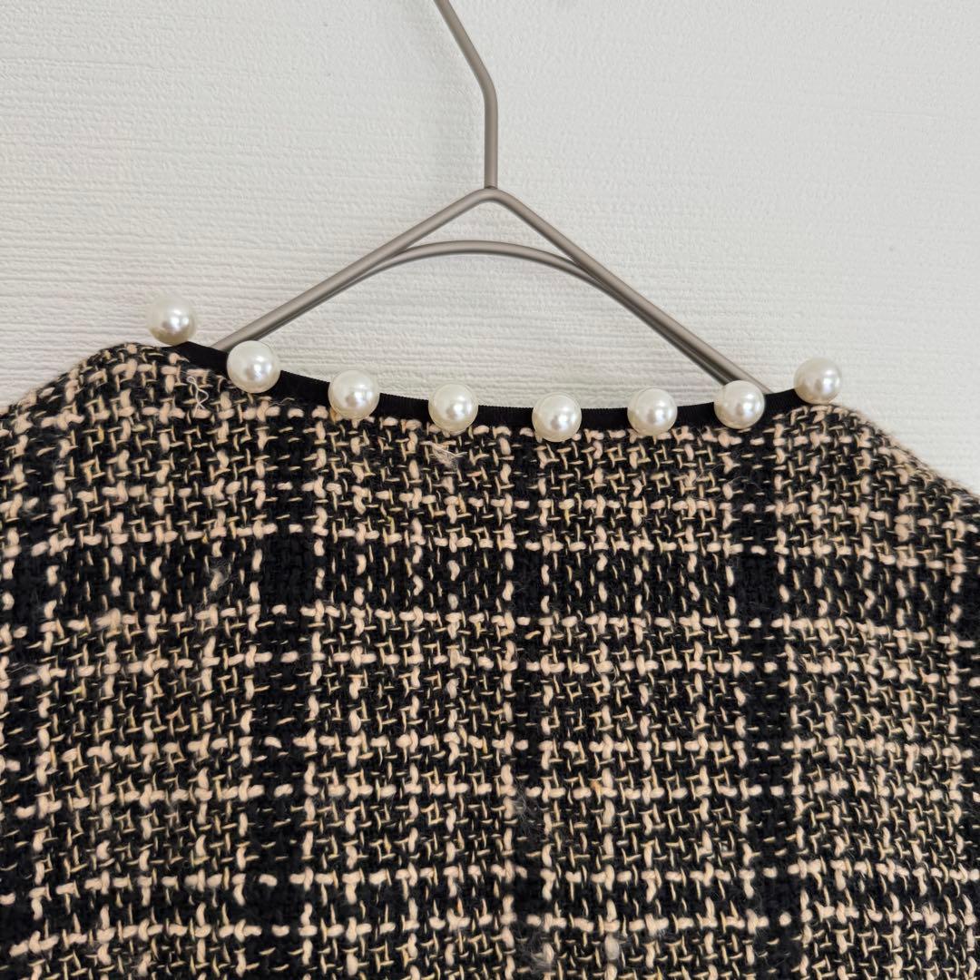 Vin✨パール ジレ ベスト ファー ツイード ベスト