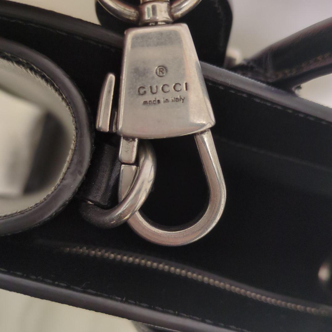 GUCCI ブラック インターロッキングG トートバッグ 2way