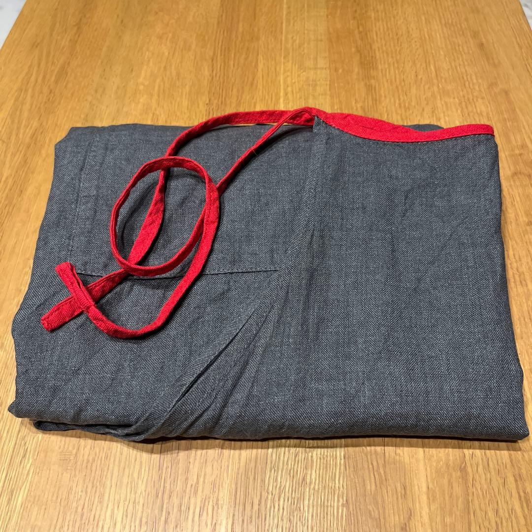 リーノ・エ・リーナ フルエプロン ミラ　ポワブル　レッド A204