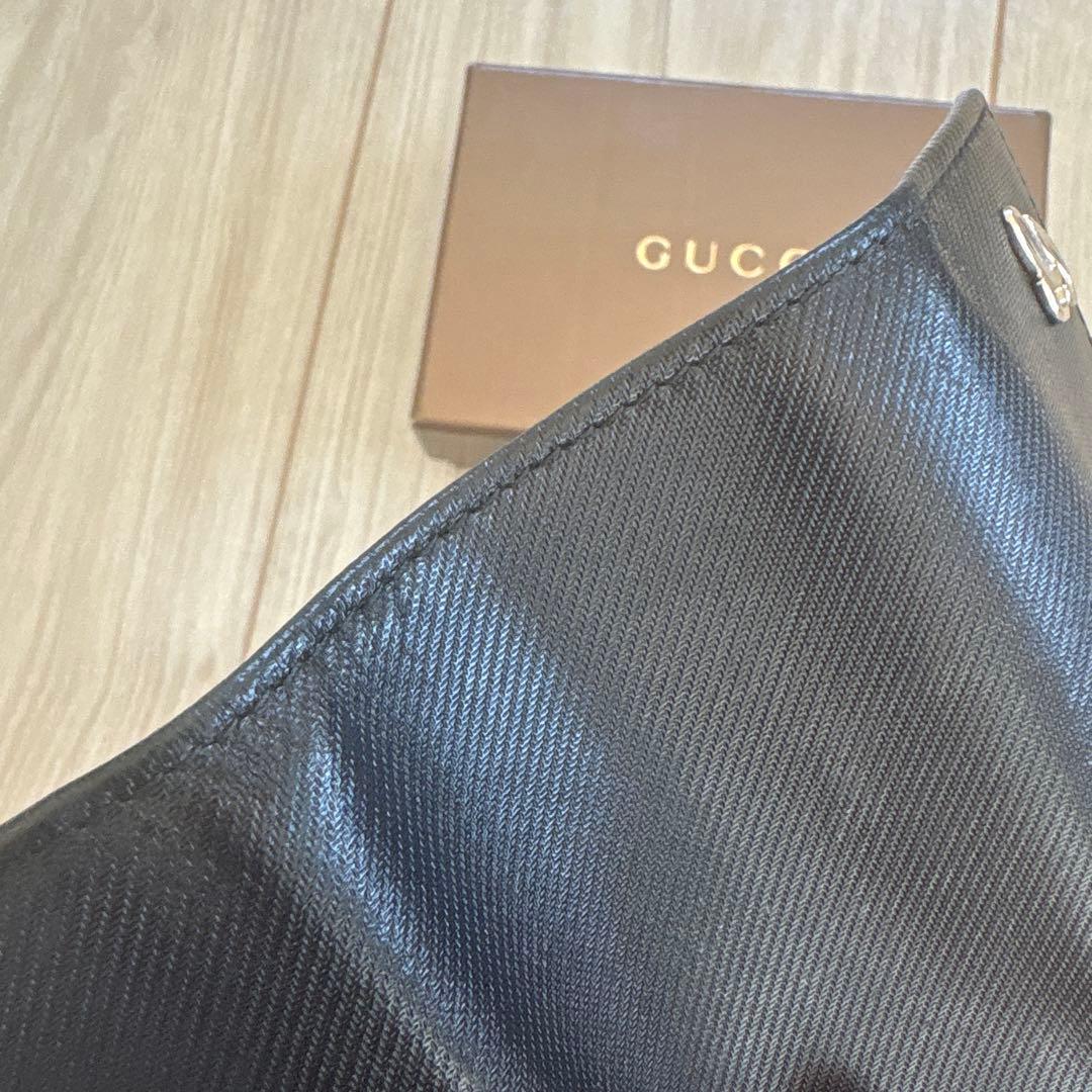 GUCCI グッチ 黒 ブラック レザーキーケース ６連キーケース