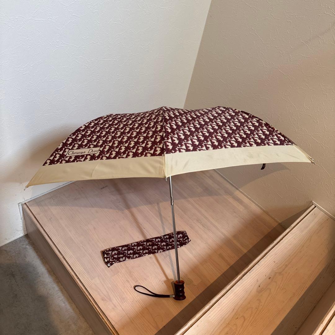 激レア！Dior ディオール　トロッター柄　アンティーク　　折りたたみ傘
