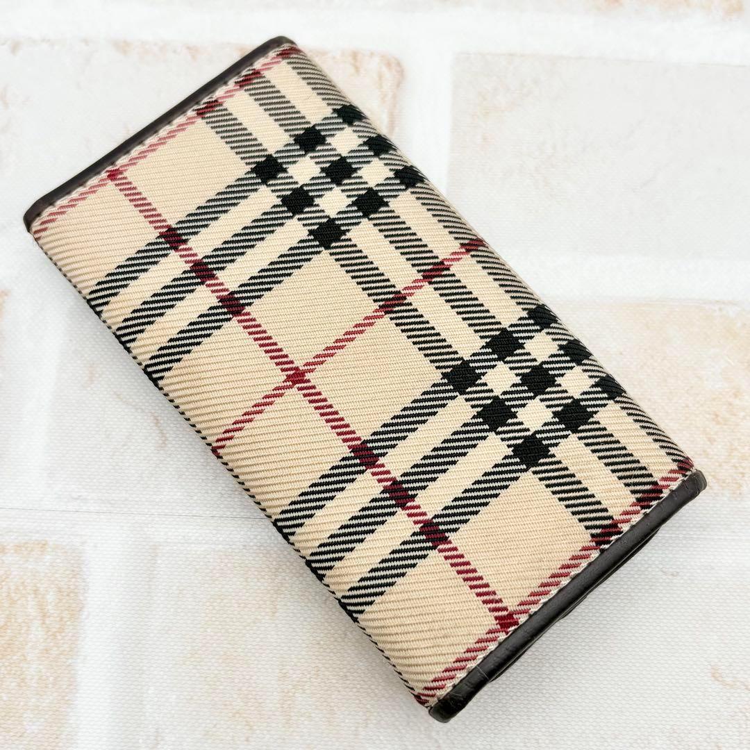 【美品】バーバリー ５連キーケース ノバチェック ダークブラウン ベージュ