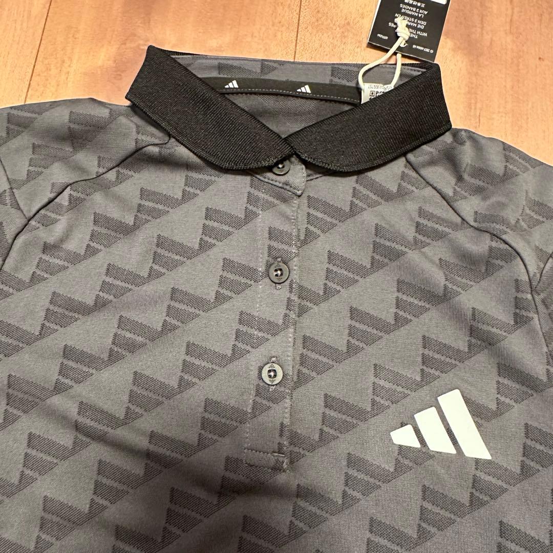 半袖ポロシャツ　スカート　セットアップ　春夏　吸水速乾　グレー×ブラック　新品S