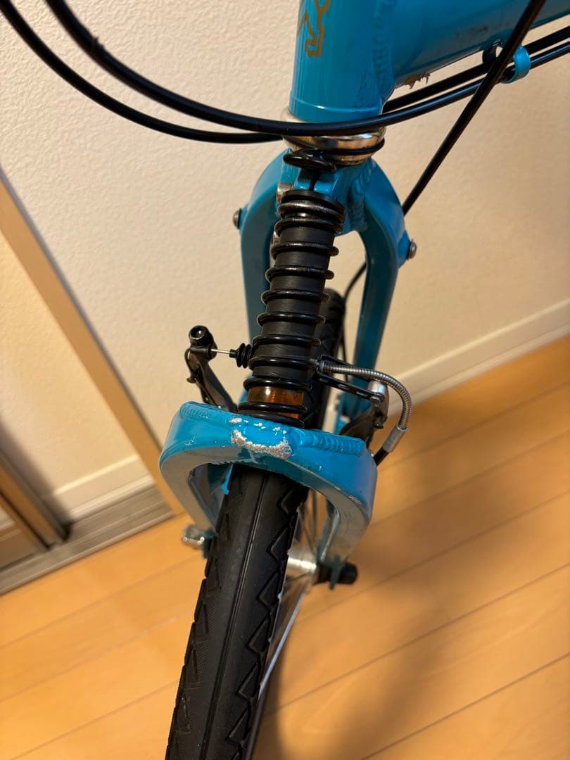 PEUGEOT 折りたたみ自転車 青