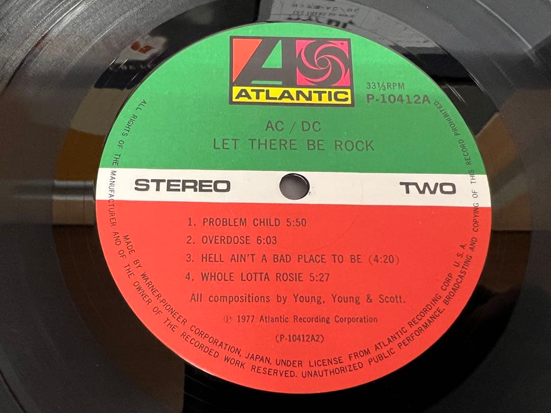 AC/DC Let There Be Rock LP 洋楽　P-10412A