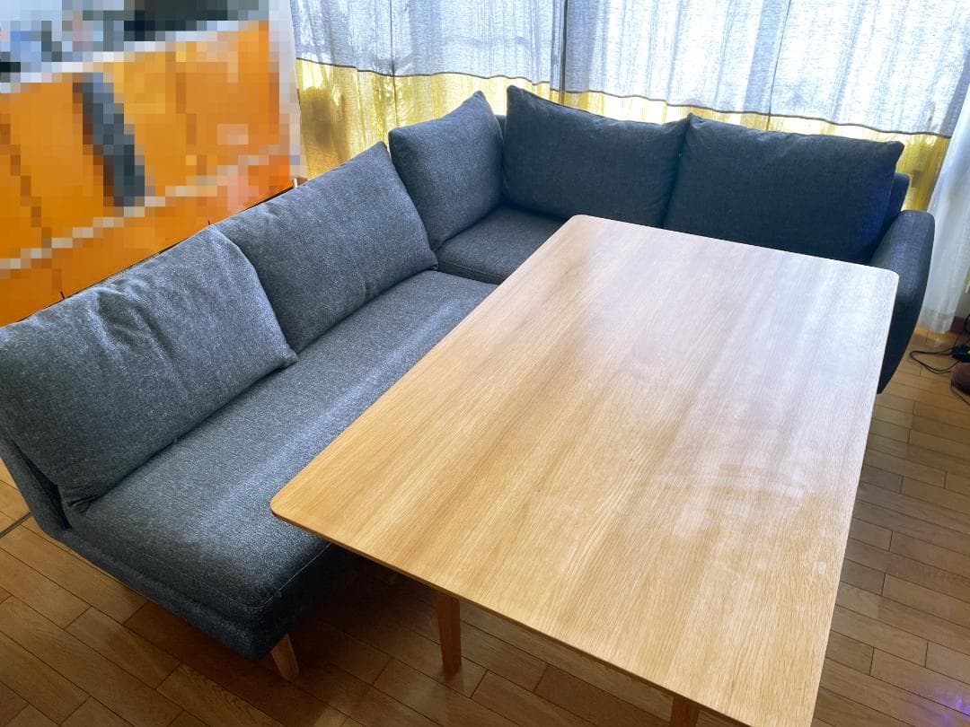 【unico】 LOM ダイニングテーブルとソファのセット　W1200　北欧