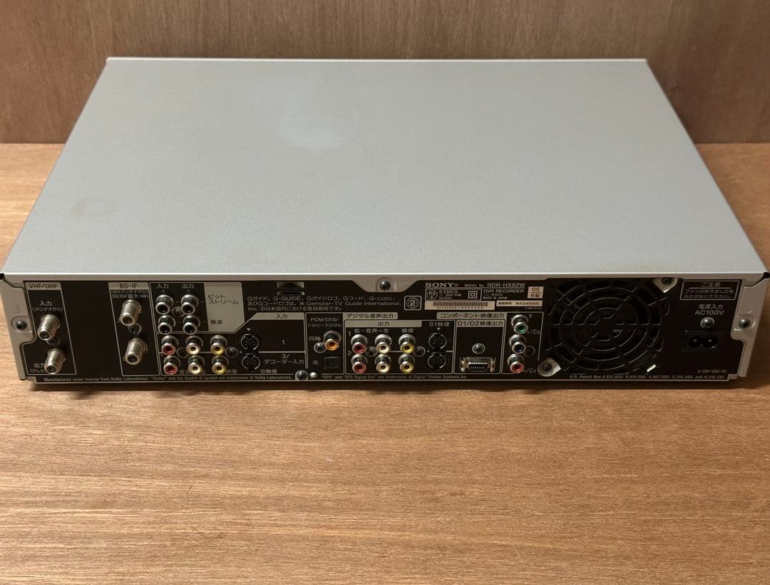 SONY DVDレコーダー 2番組同時録画 RDR-HX82W（2005年製）