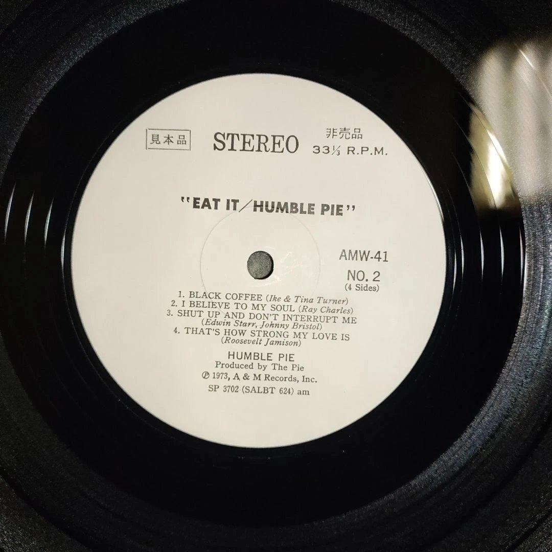 【希少！白ラベル見本盤２ＬＰレコード】ハンブル・パイ／イート・イット