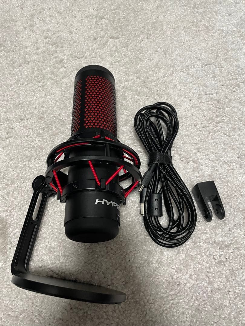 HYPERX USBコンデンサーマイク 黒 赤