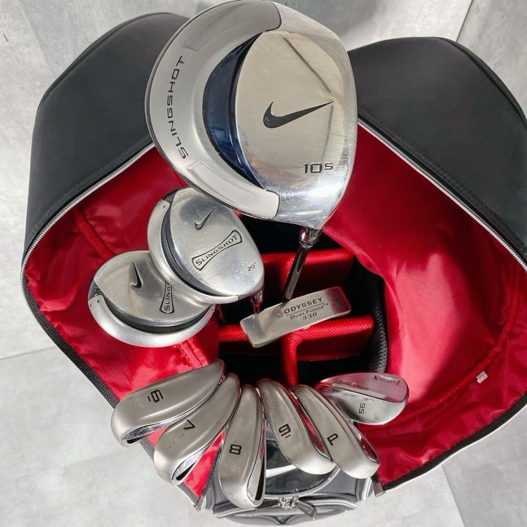 W994 NIKE ナイキ メンズ ゴルフ クラブセット 11点 黒 カッコいい