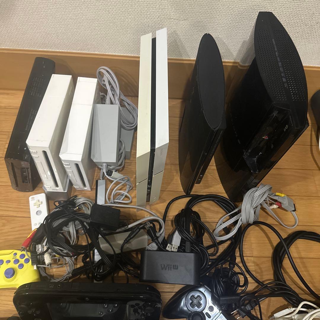 ジャンク品 ゲーム機6台まとめ売りソフト8本付き