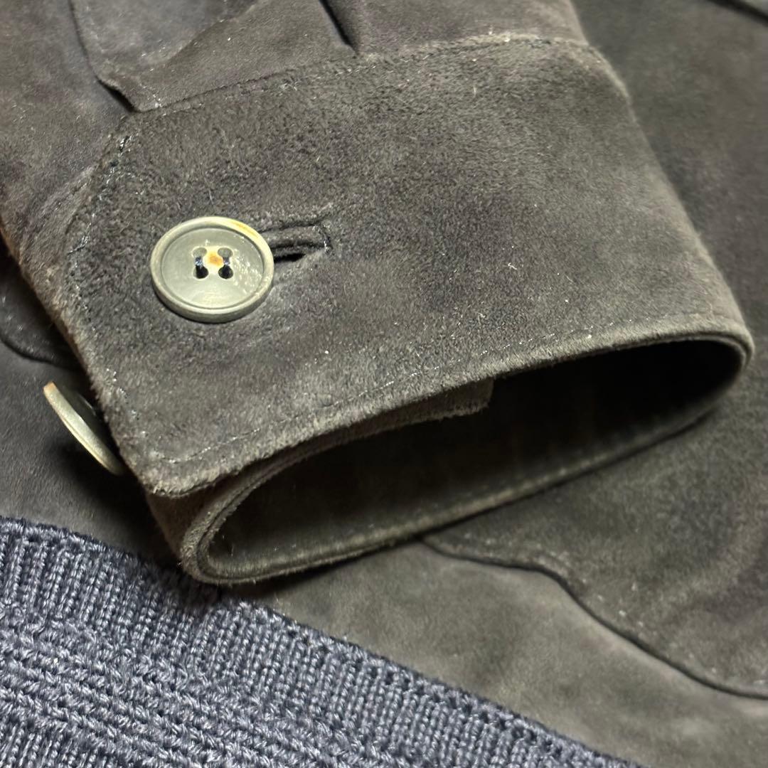 48 CINQUANTA ネイビー スエードジャケット