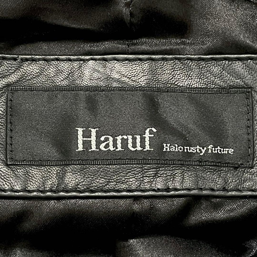 Haruf ハルフ レザージャケット 革ジャン メンズ 本革 フード付き 秋冬