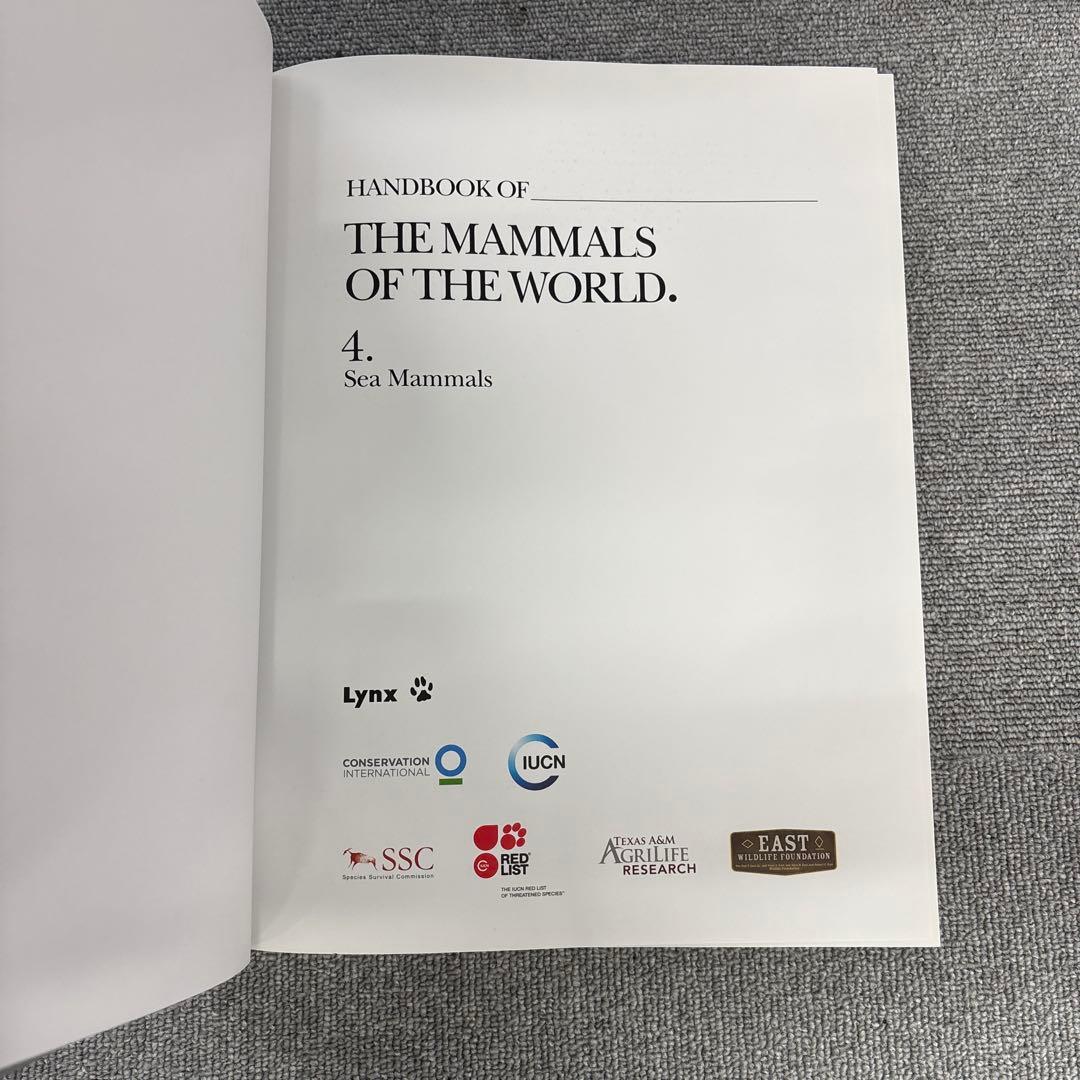 洋書 Handbook of the mammals of the world