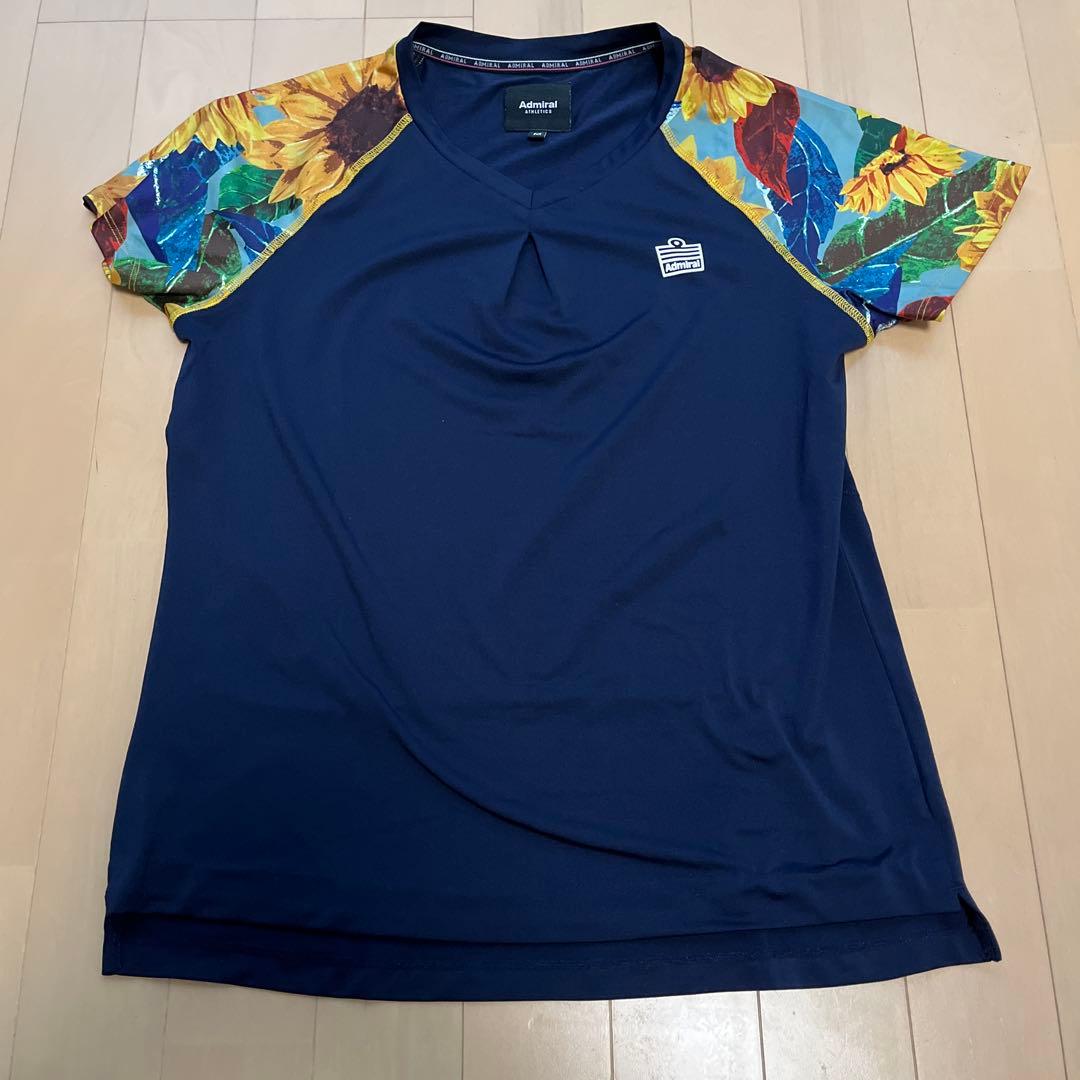 さ*ん様 アドミラル レディーステニスウェア ゲームシャツ＆ひまわり柄スカート