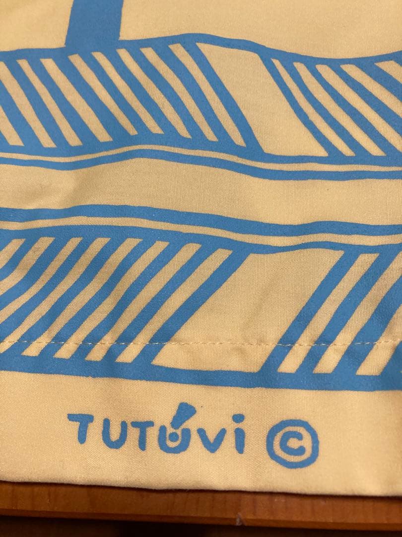 [お値下げ]爽やかレモンイエローとブルーのフラドレス　トーチジンジャー