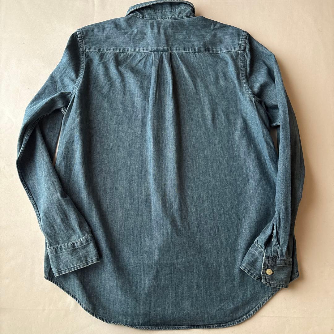 B3新品Polo Ralph Laurenシャンブレーシャツ長袖デニム(M)