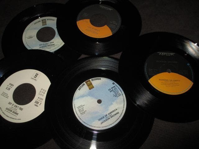 jackson browne (RARE!!7\"シングル5枚セット送料込み）