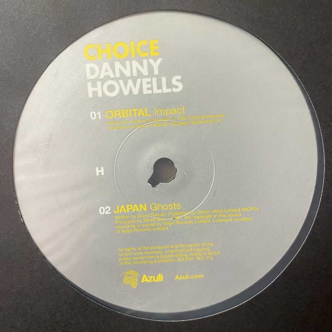 Danny Howells – Choice 4×12インチ Orbital 他