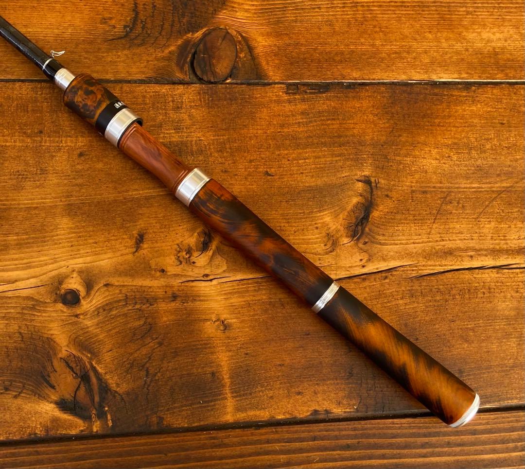 スピニングロッド　7ft ML バスロッド　バス釣り　トラウト　ウッドグリップ