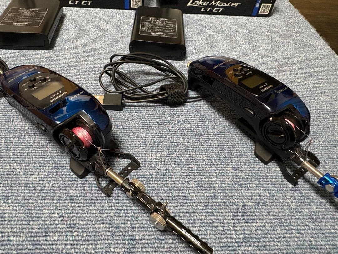 Lake Master CT-ET ワカサギリール 2個セット バッテリー付き