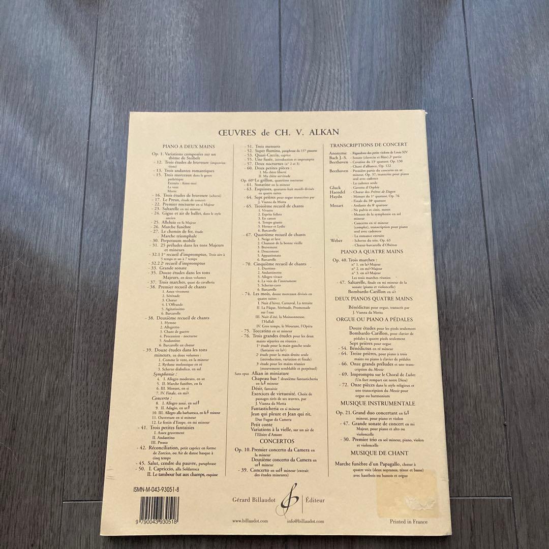 Ch.V.ALKAN/ DOUZE ÉTUDES