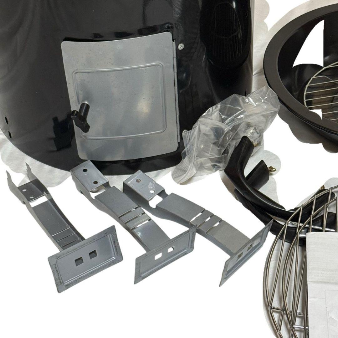 スモーカー 黒 グリル網 受け皿付き