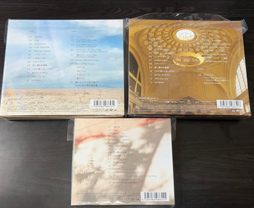 Man RAYS 3形態 DVDセット 特典3種付き