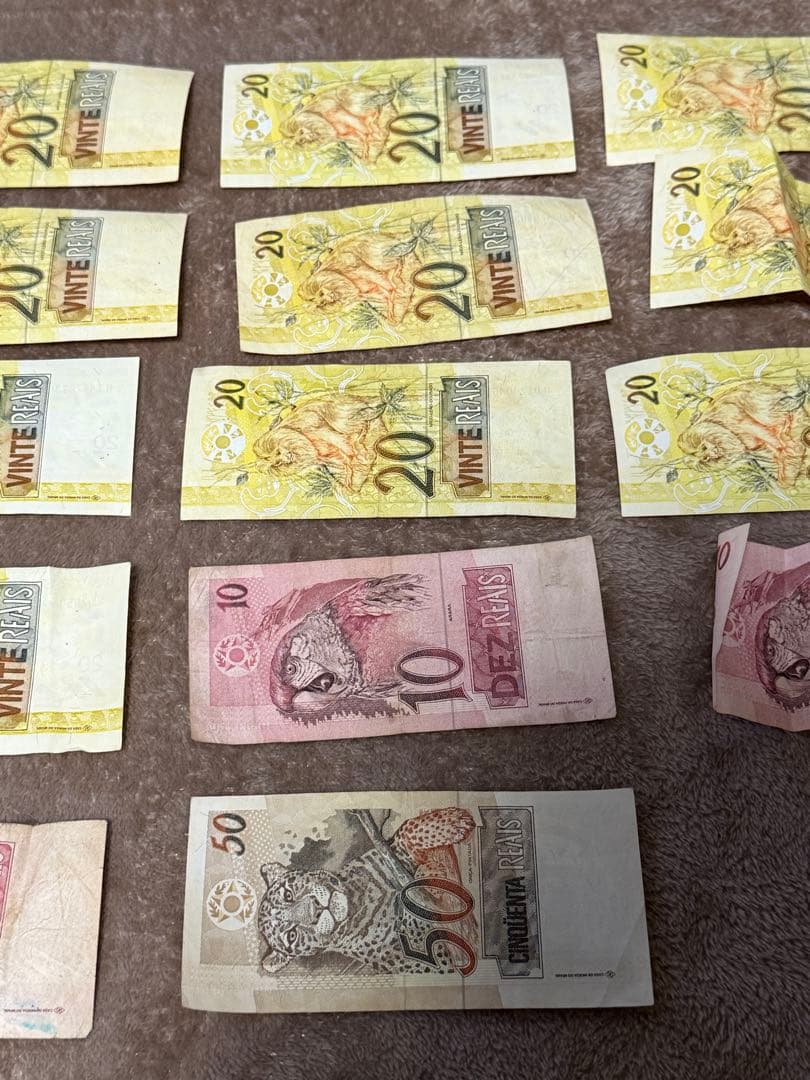 ハ*ウ様 ブラジル　海外紙幣　旧紙幣　古銭　14枚セット