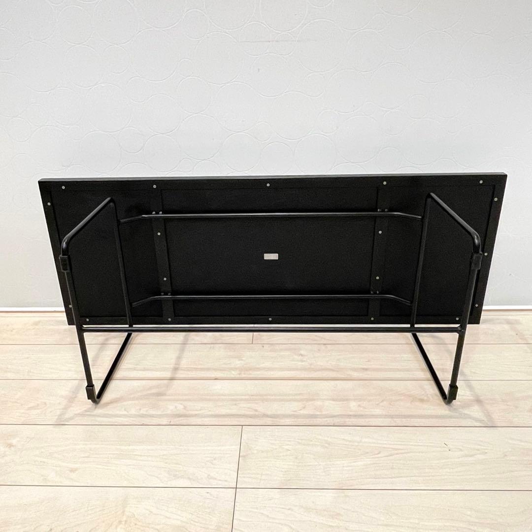 希少・廃盤品【IDEE】マクタンローテーブル 天然石天板 アイアン脚 110㎝